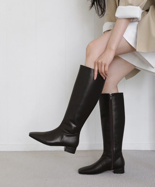 JAMIR Square Long Boots (3cm)