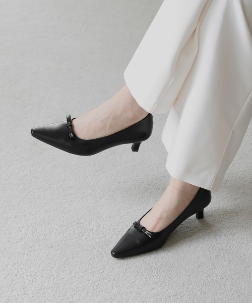 TIMOA Ribbon Square Pumps (5cm)