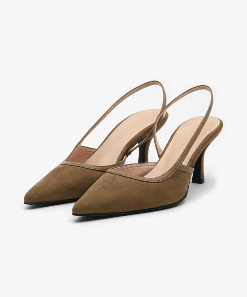 PENIEL Suede Slingback Heel (5/7cm)