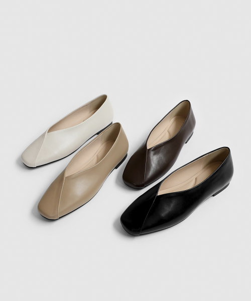 Rojena Round Flat Shoes (1cm)