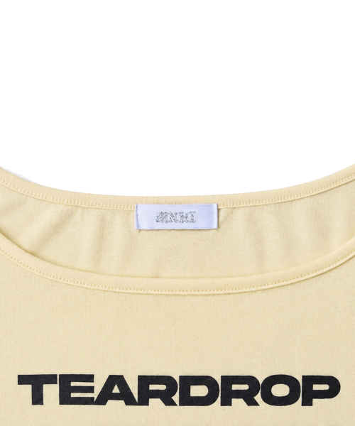 Lettering Slim L/S Tee [Yellow]