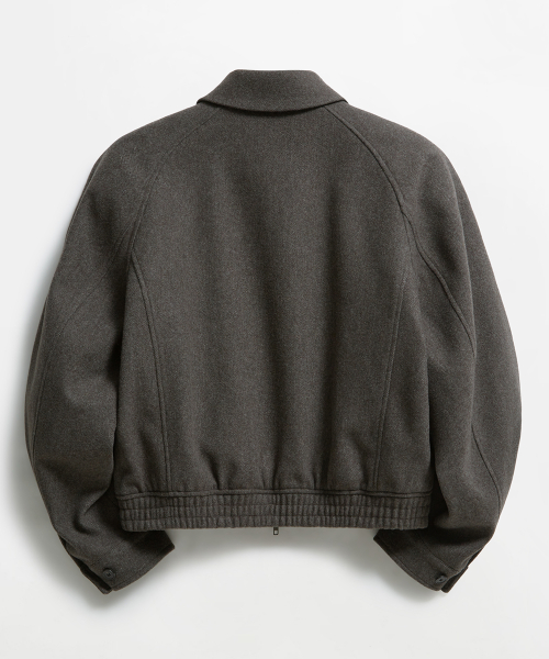 Wind Wool Blouson Jacket Khaki