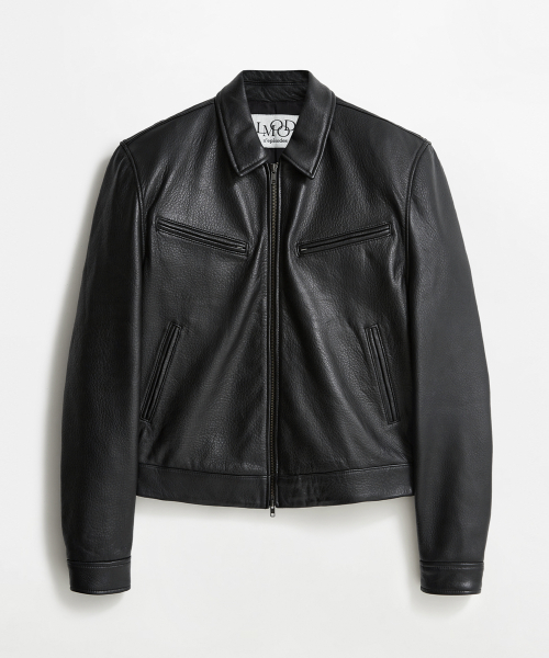 Rigel Lambskin Leather Jacket Black