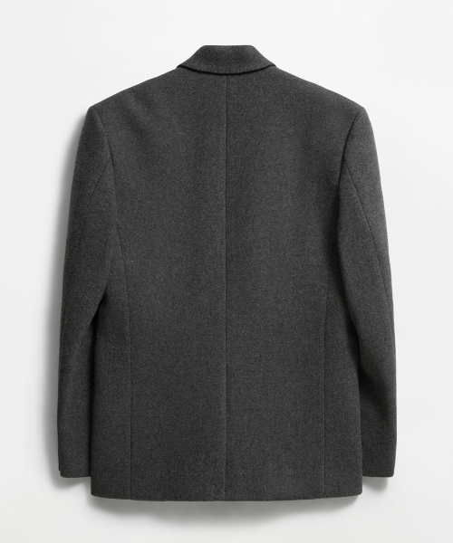 Kelin Wool Single Blazer Charcoal