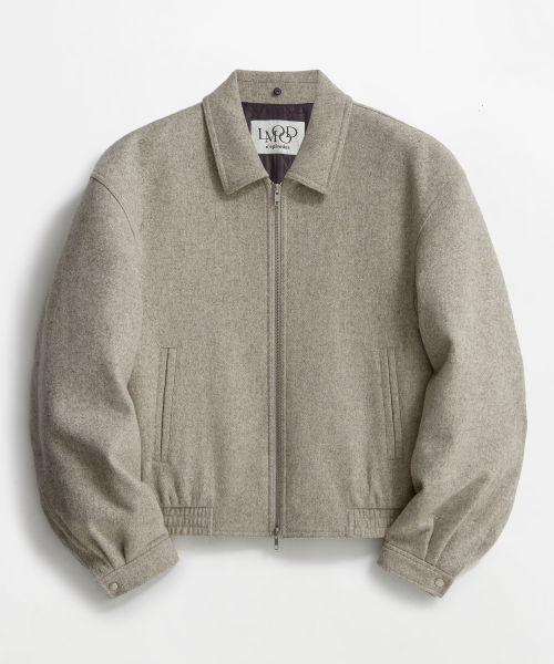 Alvek Fox Wool Blouson Jacket Dust Beige