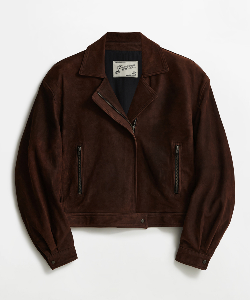 Oxblood Goat leather Rider Jacket Burnt Brown