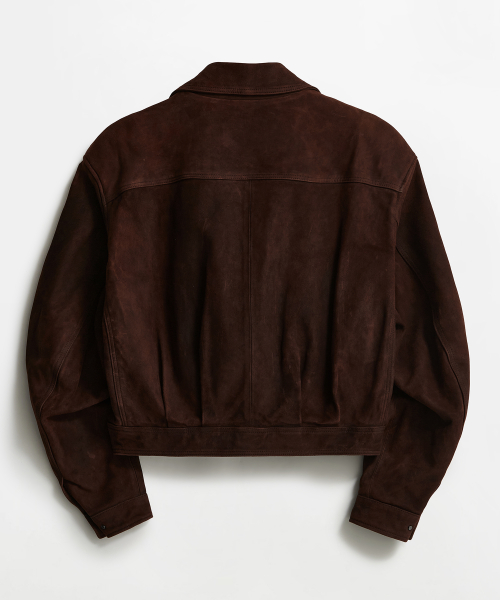 Oxblood Goat leather Rider Jacket Burnt Brown