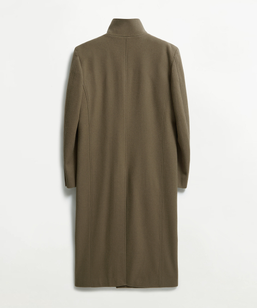 Vlaq High-Neck Coat Khaki Beige