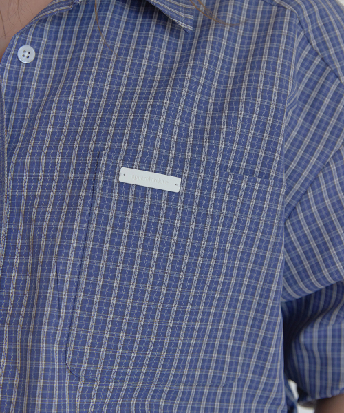 Getti check shirt - Blue
