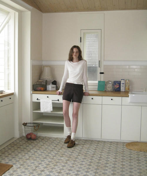 Fina tencel layered tee - Ivory