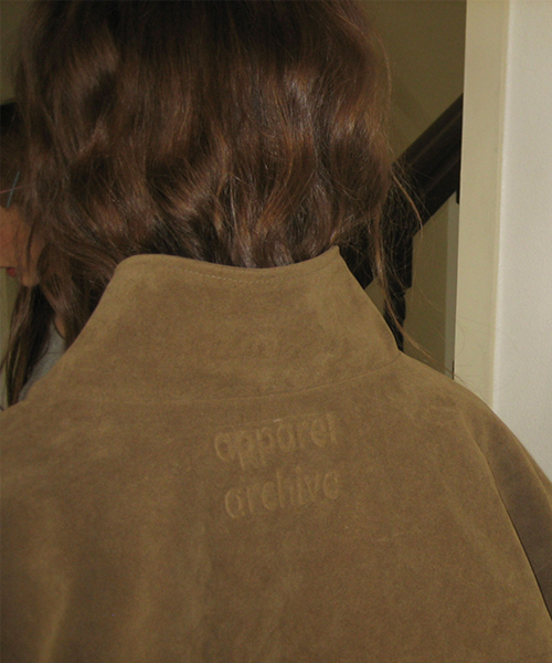 Sand suede blouson - Beige