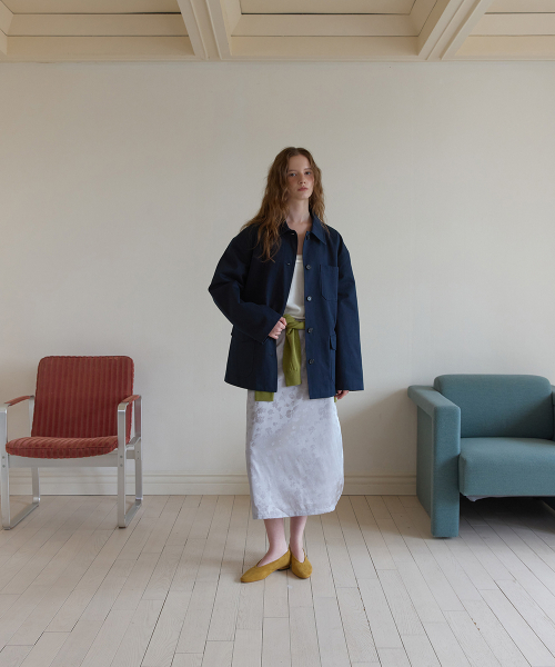 Magnet half work jacket - Navy