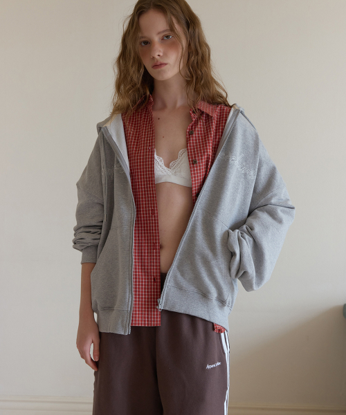 Polite hoodie zip-up - Gray