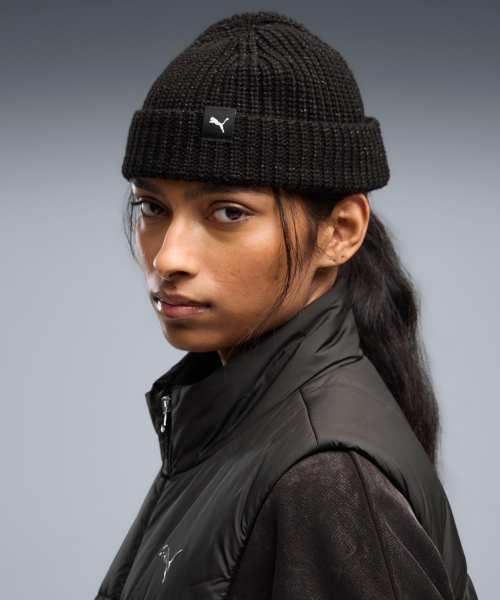 REFLECTIVE MINI FISHERMAN BEANIE - PUMA Black / 027458-01