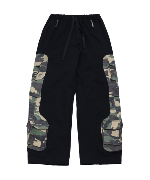 Camo Multi-Pocket Training Pants Beige