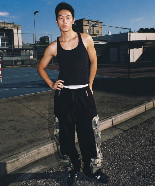 Camo Multi-Pocket Training Pants Beige