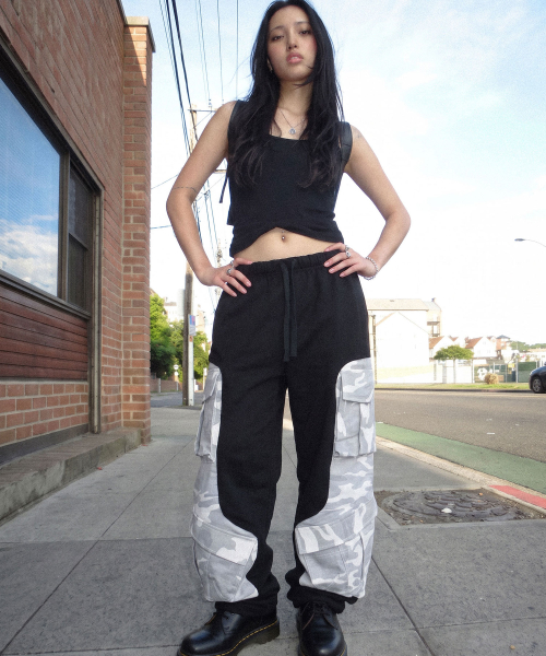 Camo Multi-Pocket Training Pants White