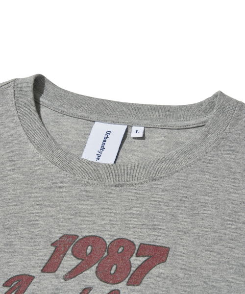 1987 Auckland Long Sleeve T-Shirt_Melange Gray