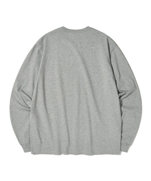Sky Dog Long Sleeve T-Shirt_Melange Gray