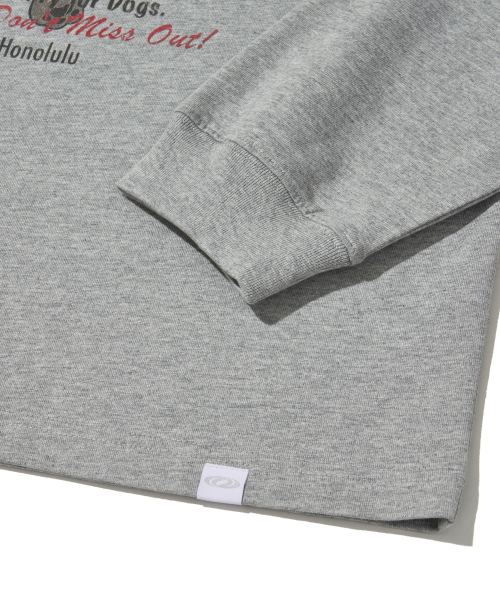 Sky Dog Long Sleeve T-Shirt_Melange Gray