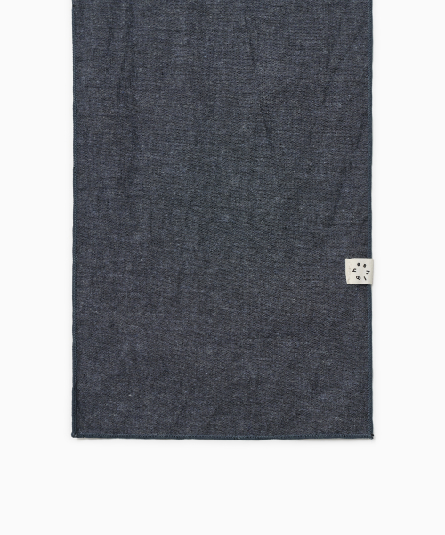 VINTAGE FLORAL COTTON SCARF, BLUE