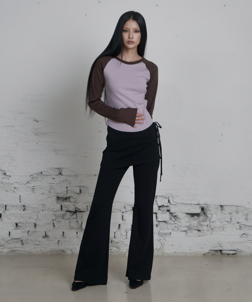 C RAGLAN LONG SLEEVE T-SHIRT_SMOKE PINK