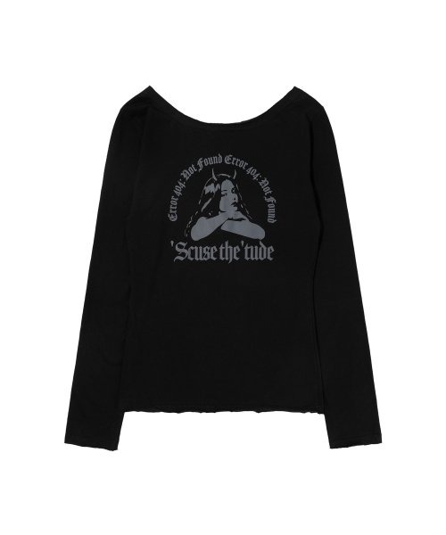 LOST SIGNAL LONG SLEEVE (BLACK) F26ZB528