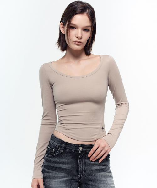 CONTOUR SCOOP NECK T (3 COLORS)