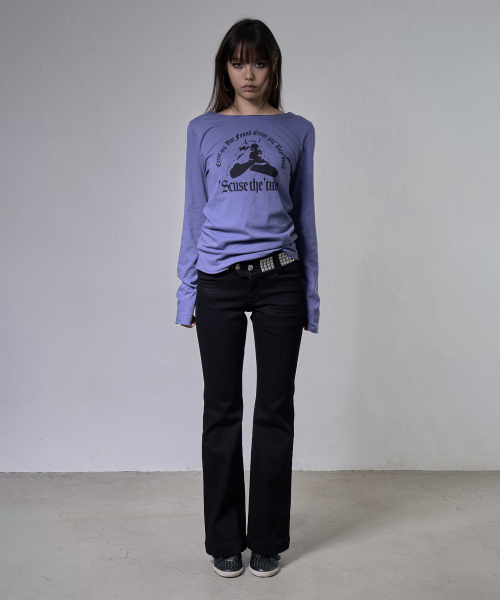 LOST SIGNAL LONG SLEEVE (LIGHT PURPLE) F26ZB528