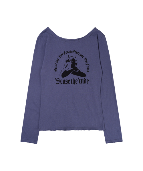 LOST SIGNAL LONG SLEEVE (LIGHT PURPLE) F26ZB528