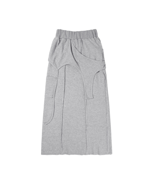 OVERLAY MAXI SKIRT (MELANGE) F26ZD472