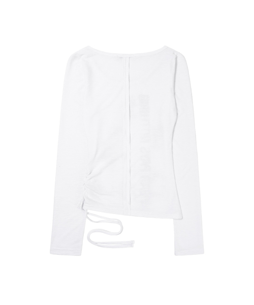SIDE CORSET LONG SLEEVE (WHITE) F26ZB523