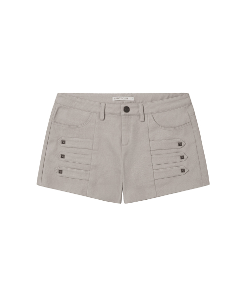 BAD GIRL MICRO SHORTS (BEIGE) F26ZD469