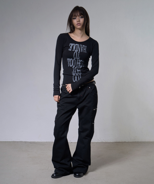 TOO HOT LONG SLEEVE (BLACK) F26ZB530