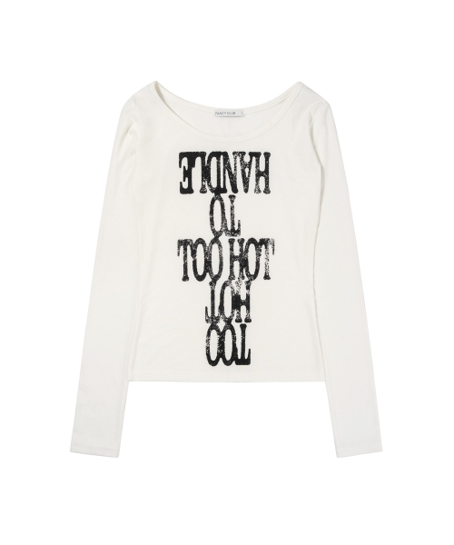 TOO HOT LONG SLEEVE (WHITE) F26ZB530