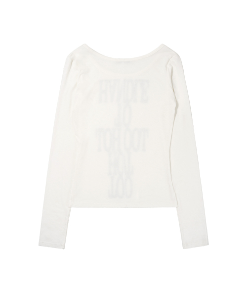 TOO HOT LONG SLEEVE (WHITE) F26ZB530