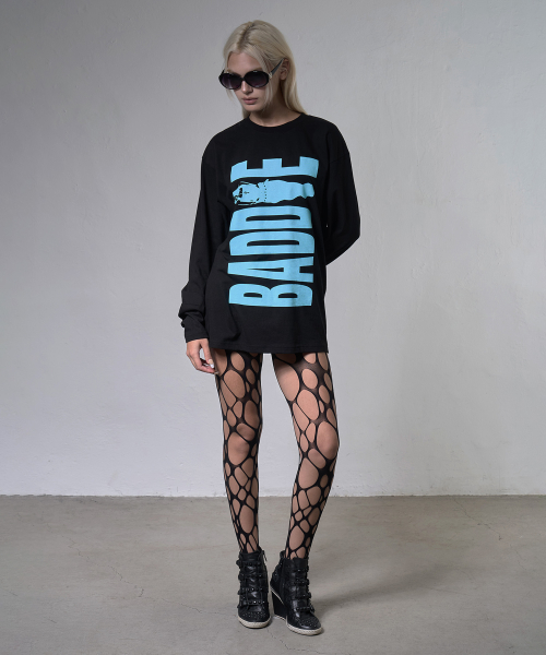 BADDIE LONG SLEEVE (BLACK) F26ZB531