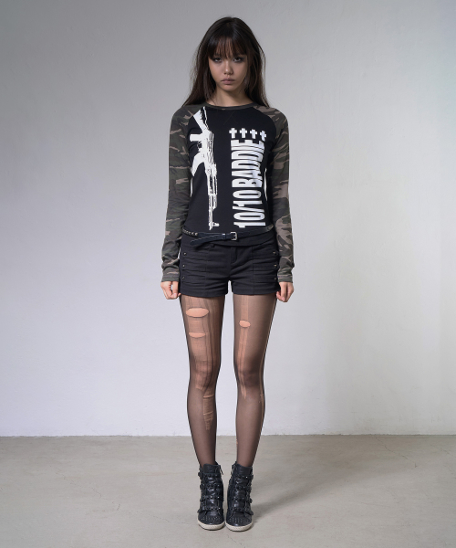 BADDIE SNIPER LONG SLEEVE (CAMO) F26ZB532