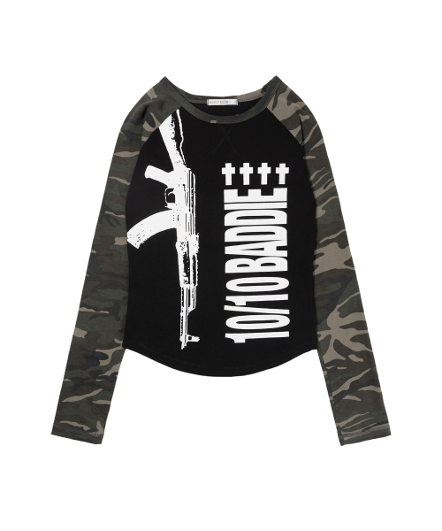BADDIE SNIPER LONG SLEEVE (CAMO) F26ZB532