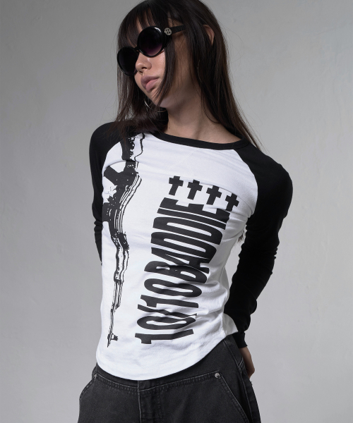 BADDIE SNIPER LONG SLEEVE (BLACK) F26ZB532