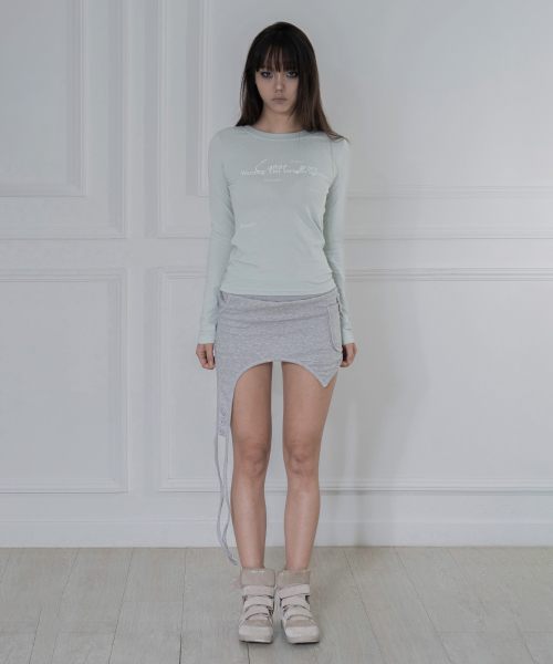 BACK CROSS LONG SLEEVE (MINT) F26ZB027
