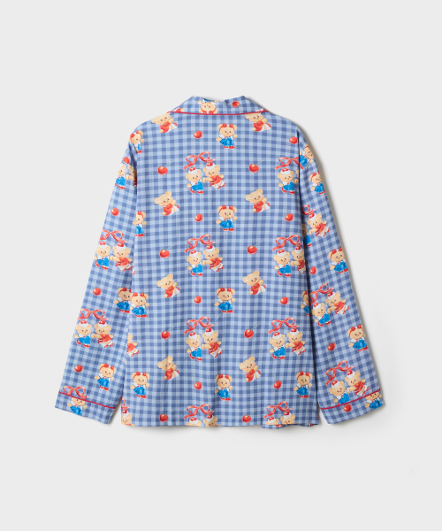 BUTTER BEAR Long-Sleeve Pajamas (Navy)_SPPPG49U15
