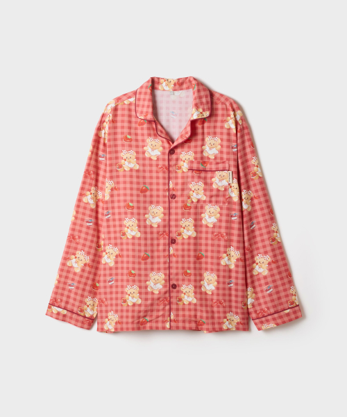 BUTTERBEAR Long-Sleeve Pajamas (Red)_SPPPG49U15