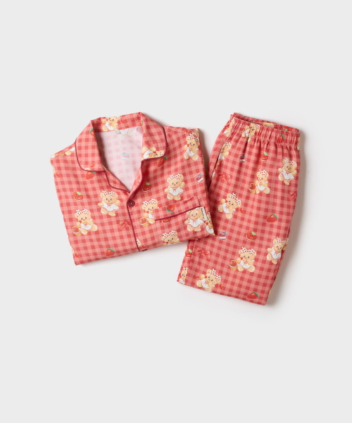 BUTTERBEAR Long-Sleeve Pajamas (Red)_SPPPG49U15