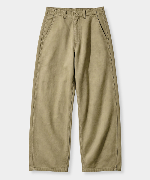 EVERYONES CURVED CHINO PANTS_(STRAIGHT FIT) 3 COLOR