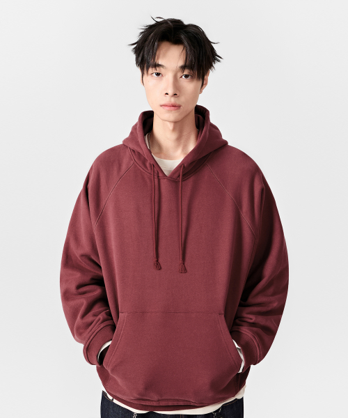 © EVERYONES ESSENTIAL SWEAT HOODED T-SHIRT (VTG FADE)_4 COLOR