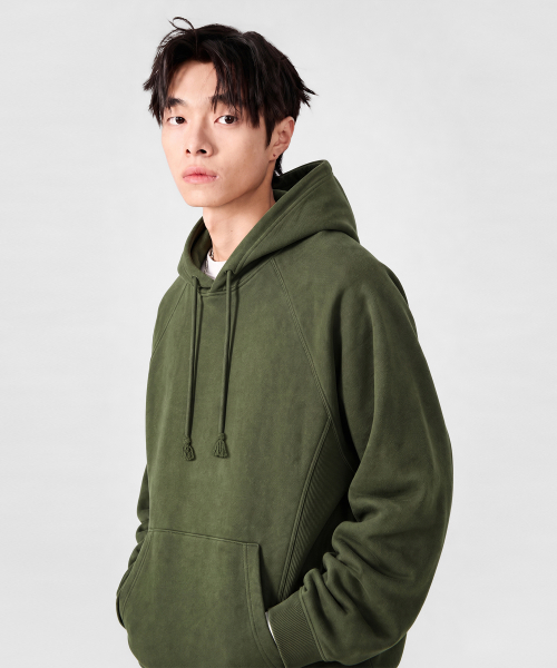 © EVERYONES ESSENTIAL SWEAT HOODED T-SHIRT (VTG FADE)_4 COLOR