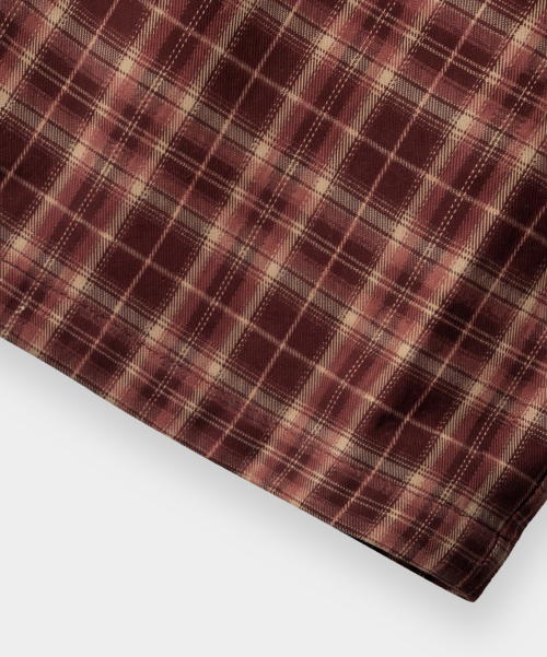 ONE-TUCK PLAID CHECK BANDING PANTS_2 COLOR