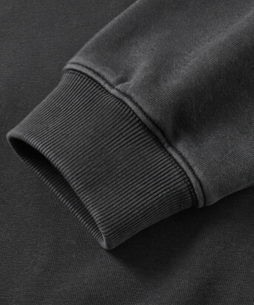 MOCK NECK QUARTER ZIP-UP SWEATSHIRT_3 COLOR