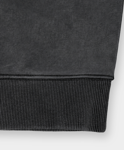 MOCK NECK QUARTER ZIP-UP SWEATSHIRT_3 COLOR